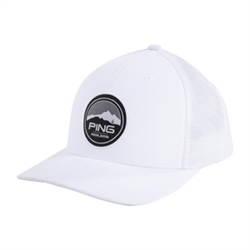 PING Phoenix Patch Adjustable Hat, White