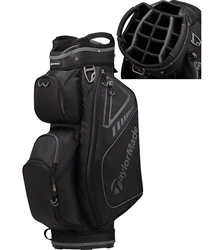 TaylorMade TM19 Select Plus Cart Bag, Black/Charcoal