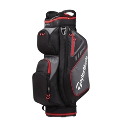 TaylorMade TM19 Select Plus Cart Bag, Black/Red