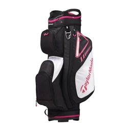 TaylorMade TM19 Select Plus Cart Bag, Black/Pink