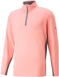 Puma Men's Gamer Quarter Zip Pullover, Pink