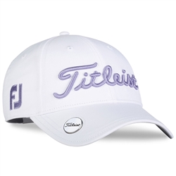 Ladies Titleist Tour Performance Ball Marker Hat, White/Lavender