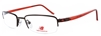 New Balance 375 Brown/Red Eyeglass Frame