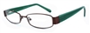 Euro Green/Brown Eyeglass Frame
