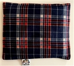 NEW!! NAVY & RUST PLAID FLANNEL
