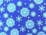 BLUE FLANNEL SNOWFLAKES