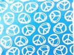 AQUA PEACE SIGNS