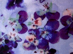 BLUE FLANNEL PANSIES