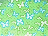 GREEN BLUE BUTTERFLY FLANNEL