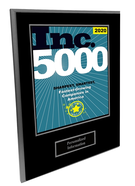 2020 Inc. 500/5000 Companies Deluxe Plaque