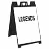 Signicade Sign Stand Black - 24" x 36" Diamond Grade Sign Legends