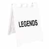 Squarecade 36 Sign Stand White - 24" x 24" Diamond Grade Sign Legends