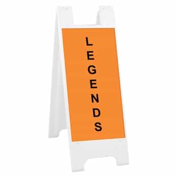 Minicade White - 12" x 24" High Intensity Prismatic Grade Legends