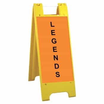 Minicade Yellow - 12" x 24" High Intensity Prismatic Grade Legends