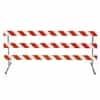 10' Type III Telespar  Feet & 63" Uprights with Diamond Grade Striped Sheeting - One Side