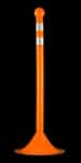 2" Traffic Control Stanchion with Silver DOT Reflective Stripe