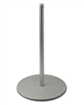 Museum & Art Gallery Stanchion, 16" Tall, Silver Anodized Economy "Q-Cord"