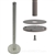 Museum & Art Gallery Stanchion, 16" Tall with Surface Mounted (Fixed) Base