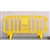 Movit 78" Portable Plastic Crowd Control Barriers Yellow