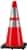 Traffic Cone 28" in. Red/Orange  with Black Base & Reflective Collar