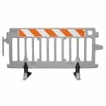 Avalon Crowd Control Plastic Barricade - Add engineer grade striped sheeting on one side