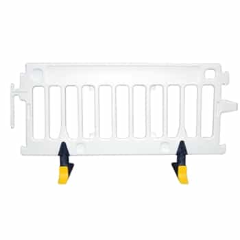 Avalon Crowd Control Plastic Barricade White No Sheeting