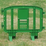 Minit 49" Portable Plastic Crowd Control Barriers Green