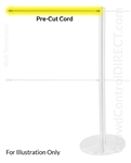 Pre-cut Cord with Thumbscrews for "Q-Cord" Stanchion