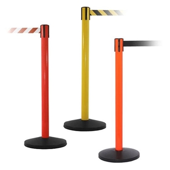 Yellow, Red and Orange  Barrier with 10ft Retractable Belt - QU900