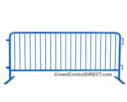 Crowd Control Steel Barricade - Blue