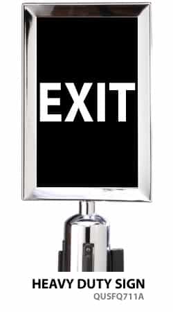 Stanchion Sign 7x11 - "Exit"