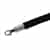 QueueWay Black Velour Rope, 6' ft., Polished Chrome Ends