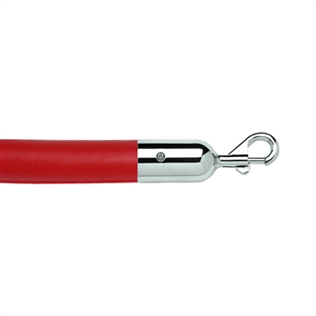 Red Leather-like Stanchion Rope