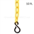 Chainboss YELLOW Plastic Safety 2" Chain UV Resistant - 10ft bag with S-hooks (Multi-Pack)