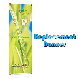 Eco-friendly Bamboo X Stand Replacement Banner
