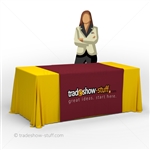 48" wide custom printed table runner; full color dye-sublimation printing