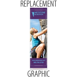 Replacement Sabre24" Retractable Banner