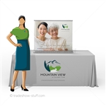 Sabre 36" Retractable Table Top Banner Display