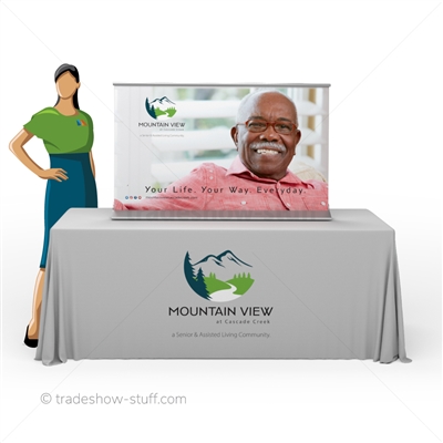 Sabre 48" Retractable Table Top Banner Display