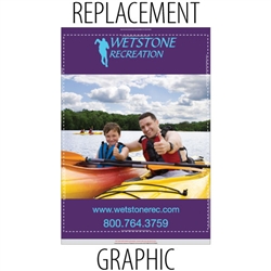 Replacement Sabre60" Retractable Banner