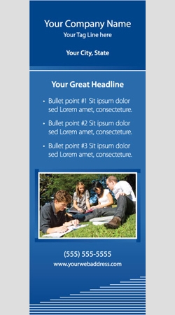 Retractable Banner Display w/ Professional Design - Edu1