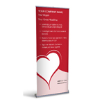 Retractable Banner Display w/ Professional Design - MedCardio1