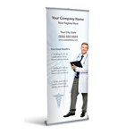 Retractable Banner Display w/ Professional Design - MedGen1