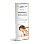 Retractable Banner Display w/ Professional Design - MedPed1