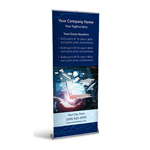 Retractable Banner Display w/ Professional Design - Tech2