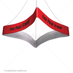 Blimp Trade Show Ceiling Banner 10 Quad Curved