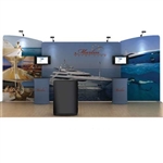 20ft Marlin WaveLine Fabric Trade Show Display