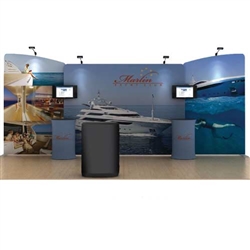 20ft Marlin WaveLine Fabric Trade Show Display
