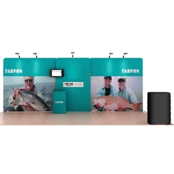 20ft Tarpon WaveLine Fabric Trade Show Display