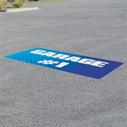 Outdoor Adhesive Asphalt Decals